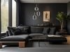 LAMPA WISZĄCA ZŁOTA Z GRAFITOWYM KLOSZEM SMOKY DO SALONU SYPIALNI KUCHNI JADALNI LUCES EXCLUSIVAS PILAR LE43668