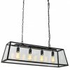 ITALUX LAVERNO MD-102721-4-B LAMPA WISZĄCA INDUSTRIALNA CZARNA DO SALONU 