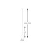 ZUMALINE P0574-01F-F7AA ARCTURUS LAMPA WISZĄCA ZŁOTA SZKLANA KULA BIAŁA NAD STÓŁ DO KUCHNI JADALNI