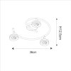 ZUMA LINE LED16032A-3SP DRISO LAMPA SUFITOWA SPOT CHROM KOŁA