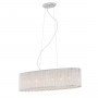 ITALUX ANABELLA P0207-06E-F4QL LAMPA WISZĄCA PODŁUŻNA SREBRNA