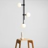 ALDEX HARMONY CEILING 3 BLACK 1073PL_E1 LAMPA SUFITOWA WISZĄCA CZARNA KULE BIAŁE