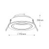 ZUMA LINE 92700 CHUCK SPOT CZARNY OPRAWKA OCZKO HALOGENOWE CZARNE