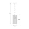 LAMPA WISZĄCA CHROM SZKLANA W STYLU GLAMOUR KLASYCZNA NAD STÓŁ DO SALONU SYPIALNI JADALNI KUCHNI 2200131P-1 MARMO ZUMALINE
