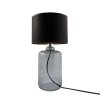ZUMA LINE LAMPA STOŁOWA CZARNO ZŁOTY ABAŻUR SAMASUN GFRAFIT 5505BKGO