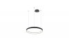 AZZARDO AZ5019 AGNES PENDANT 58 DIMM CCT SWITCH  LAMPA WISZĄCA KOŁA RINGI CZARNA ŚCIEMNIALNA ZMIANA BARWY ŚWIATŁA