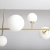 ALDEX DIONE 6 BRASS 1092K40  LAMPA WISZĄCA PATYNA MOSIĄDZ KULE BIAŁE ELEGANCKA
