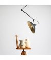ALDEX MELOS BLACK GOLD 808PL_G1_Z LAMPA SUFITOWA INDUSTRIALNA CZARNO ZŁOTA METALOWA NA WYSIĘGNIKU 