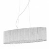 ITALUX ANABELLA P0207-06E-F4QL LAMPA WISZĄCA PODŁUŻNA SREBRNA