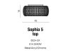 AZZARDO SOPHIA 5 TOP AZ0521 PLAFON GLAMOUR KRYSZTAŁ ŚREDNI
