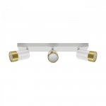 KINKIET SPOT REFLEKTOR REGULOWANY IDEUS PUZON SPT GU10 3L WHITE/GOLDEN