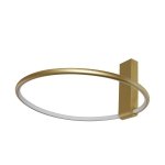 AZZARDO VINCENT 40 GO AZ6202 LAMPA SUFITOWA PLAFON RING KOŁO 40CM OBRĘCZ ZŁOTY REGULOWANA