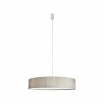 NOWODVORSKI 8947 TURDA LAMPA WISZĄCA SZARY ABAŻUR TKANINA