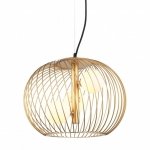 ITALUX CLARISA MDM-3843-3 GD LAMPA WISZĄCA NOWOCZESNA ZŁOTA DRUCIANA
