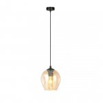 LAMPA WISZĄCA CZARNA NAD STÓŁ DO KUCHNI JADALNI SALONU EMIBIG ISTAR 1 BL MIODOWY