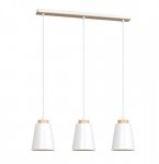 LAMPA WISZĄCA METALOWA NAD STÓŁ EMIBIG BOLERO 3 WHITE