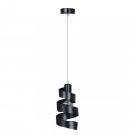 LAMPA WISZĄCA DEKORACYJNA NAD STÓŁ SPIRALA EMIBIG SAGA 1 BLACK