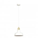 LAMPA WISZĄCA BIAŁO ZŁOTA METALOWA NAD STÓŁ EMIBIG IBOR 1 WHITE