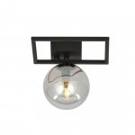LAMPA SUFITOWA PLAFON CZARNY KLOSZ KULA EMIBIG IMAGO 1E BLACK/GRAFIT