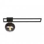 LAMPA SUFITOWA PLAFON CZARNY KLOSZ KULA EMIBIG IMAGO 1C BLACK/STRIPE