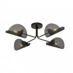 LAMPA SUFITOWA DO POKOJU SYPIALNI DEKORACYJNA EMIBIG GOMEZ 4 BLACK