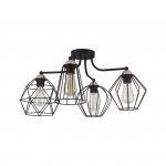 TK LIGHTING GALAXY 1645 LAMPA SUFITOWA PLAFON CZARNY DRUCIANY METALOWY