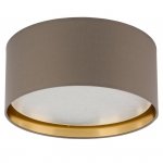 TK LIGHTING BILBAO BEIGE/GOLD 4404 LAMPA SUFITOWA PLAFON BEŻOWO ZŁOTY ABAŻUR 4404