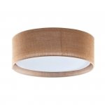 TK LIGHTING JUTA 6584 LAMPA SUFITOWA PLAFON BRĄZOWY Z ABAŻUREM NATURALNY JUTA 60CM