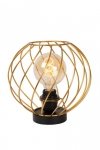 LAMPA CZARNO ZŁOTA METALOWA DRUCIANA LUCIDE DANZA 21528/25/02