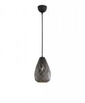 LAMPA WISZĄCA NAD STÓŁ DEKORACYJNA ANTRACYT ZE ZŁOTYM ŚRODKIEM DO SALONU JADALNI KUCHNI ONYX 301300142 TRIO