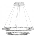 LAMPA WISZĄCA RING KRYSZTAŁOWY CHROM W STYLU GLAMOUR LUCES EXCLUSIVAS CEDEIRA LE42315