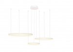 AZZARDO AZ4971 HALO PENDANT 80 LAMPA WISZĄCA KOŁA RINGI BIAŁE 80CM STEROWANA PILOTEM