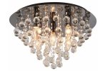 REALITY LONDON 627705-29 PLAFON KRYSZTAŁOWY CZARNY CHROM LAMPA SUFITOWA Z KRYSZTAŁKAMI GLAMOUR