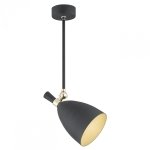 LAMPA WISZĄCA SPOT REFLEKTOR CZARNO ZŁOTA DO SALONU KUCHNI SYPIALNI CHARLOTTE 4686