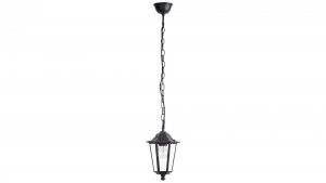 LAMPA WISZĄCA OGRODOWA CZARNA KLASYCZNA RABALUX 8208 VELENCE