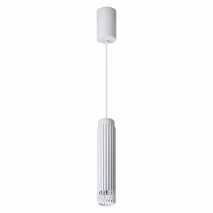 MILAGRO ML0308 VERTICAL WHITE LAMPA WISZĄCA 1xGU10 LAMPA WISZĄCA BIAŁA TUBA NAD STÓŁ WYSPĘ BAR