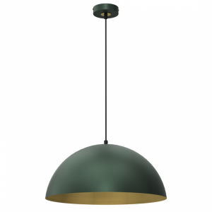 MILAGRO Lampa wisząca BETA GREEN/GOLD 1xE27 45cm