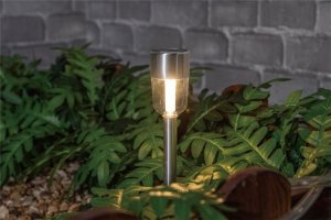VK014W LAMPA ZEWNĘTRZNA SOLARNA SREBRNA/SILVER