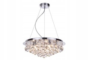 REALITY LOONA 322905-06 PLAFON WISZĄCY LAMPA KRYSZTAŁOWY Z KRYSZTAŁKAMI CHROM GLAMOUR 