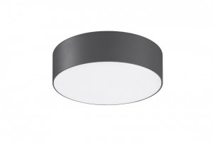 AZZARDO CASPER ROUND IP54 AZ4493 LAMPA SUFITOWA ZEWNĘTRZNA SZARA KOŁO 4000K