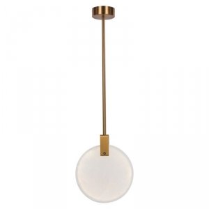 Lampa wisząca MARBLE LED marmurowo złota 24 cm