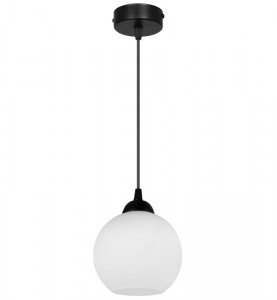 LAMPA WISZĄCA KULA BIAŁA SZKLANA ELIZA HOME LIGHT HOME