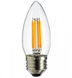 Żarówka LED filament E27 neutralna 4000K, Świeczka LIGHT HOME