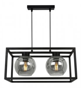 Lampa wisząca ze szklanymi kloszami - HAGA CAGE 2370/2/G LIGHT HOME