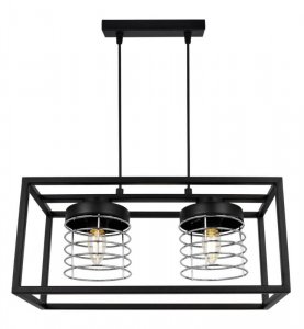 Lampa wisząca nowoczesna - RASTI CAGE 2370/2/CH LIGHT HOME