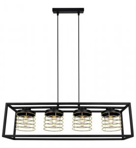 Lampa wisząca nowoczesna - RASTI CAGE 2370/4/Z LIGHT HOME