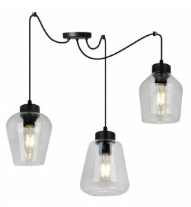Lampa wisząca ze szklanymi kloszami - SPIDER RIJEKA 2383/3/B LIGHT HOME