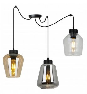 Lampa wisząca ze szklanymi kloszami - SPIDER RIJEKA 2383/3/MIX LIGHT HOME