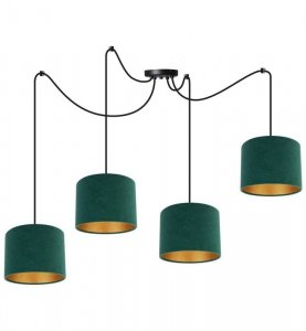 Lampa wisząca z abażurami - SPIDER MEDIOLAN 2360/4 LIGHT HOME