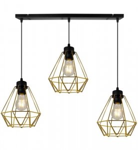 Lampa LOFT  - NUVOLA GOLD 2034/3 LIGHT HOME